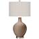 Color Plus Ovo 28 1/2" High Diamonds Shade Mocha Brown Table Lamp
