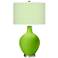 Color Plus Ovo 28 1/2" High Diamonds Shade Neon Green Table Lamp