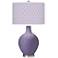 Color Plus Ovo 28 1/2" High Diamonds Shade Purple Haze Table Lamp