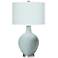 Color Plus Ovo 28 1/2" High Diamonds Shade Rain Blue Table Lamp