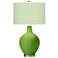 Color Plus Ovo 28 1/2" High Diamonds Shade Rosemary Green Table Lamp
