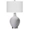 Color Plus Ovo 28 1/2" High Diamonds Shade Swanky Gray Table Lamp