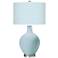 Color Plus Ovo 28 1/2" High Diamonds Shade Vast Sky Blue Table Lamp