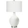Color Plus Ovo 28 1/2" High Diamonds Shade Winter White Table Lamp