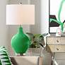 Color Plus Ovo 28 1/2" High Envy Green Glass Table Lamp