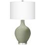 Color Plus Ovo 28 1/2" High Evergreen Fog Green Glass Table Lamp