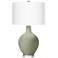 Color Plus Ovo 28 1/2" High Evergreen Fog Green Glass Table Lamp
