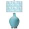 Color Plus Ovo 28 1/2" High Gardenia Nautilus Blue Table Lamp