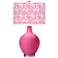 Color Plus Ovo 28 1/2" High Gardenia Shade Blossom Pink Table Lamp