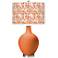 Color Plus Ovo 28 1/2" High Gardenia Shade Celosia Orange Table Lamp