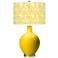 Color Plus Ovo 28 1/2" High Gardenia Shade Citrus Yellow Table Lamp