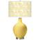 Color Plus Ovo 28 1/2" High Gardenia Shade Daffodil Yellow Table Lamp
