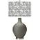 Color Plus Ovo 28 1/2" High Gardenia Shade Gauntlet Gray Table Lamp