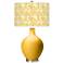 Color Plus Ovo 28 1/2" High Gardenia Shade Goldenrod Yellow Table Lamp