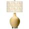 Color Plus Ovo 28 1/2" High Gardenia Shade Humble Gold Table Lamp
