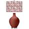 Color Plus Ovo 28 1/2" High Gardenia Shade Madeira Red Table Lamp