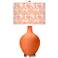 Color Plus Ovo 28 1/2" High Gardenia Shade Nectarine Orange Table Lamp