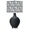 Color Plus Ovo 28 1/2" High Gardenia Shade Night Black Table Lamp