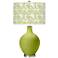Color Plus Ovo 28 1/2" High Gardenia Shade Parakeet Green Table Lamp