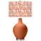 Color Plus Ovo 28 1/2" High Gardenia Shade Robust Orange Table Lamp