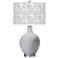 Color Plus Ovo 28 1/2" High Gardenia Shade Swanky Gray Table Lamp
