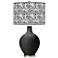 Color Plus Ovo 28 1/2" High Gardenia Shade Tricorn Black Table Lamp