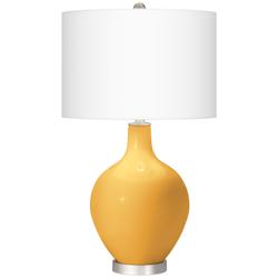 Color Plus Ovo 28 1/2&quot; High Goldenrod Yellow Glass Table Lamp