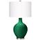 Color Plus Ovo 28 1/2" High Greens Glass Table Lamp