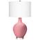 Color Plus Ovo 28 1/2" High Haute Pink Table Lamp with USB Dimmer