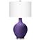 Color Plus Ovo 28 1/2" High Izmir Purple Glass Table Lamp