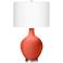 Color Plus Ovo 28 1/2" High Koi Orange Glass Table Lamp