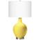 Color Plus Ovo 28 1/2" High Lemon Twist Yellow Table Lamp