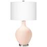 Color Plus Ovo 28 1/2" High Linen Pink Table Lamp