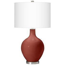 Image2 of Color Plus Ovo 28 1/2" High Madeira Red Table Lamp