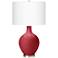 Color Plus Ovo 28 1/2" High Modern Glass Samba Red Table Lamp