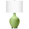Color Plus Ovo 28 1/2" High Modern Lime Rickey Green Table Lamp