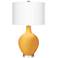 Color Plus Ovo 28 1/2" High Modern Marigold Yellow Table Lamp
