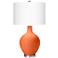 Color Plus Ovo 28 1/2" High Modern Nectarine Orange Table Lamp