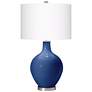 2_Color Plus Ovo 28 1/2" High Monaco Blue Table Lamp