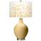 Color Plus Ovo 28 1/2" High Mosaic Giclee Shade Humble Gold Table Lamp