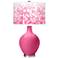 Color Plus Ovo 28 1/2" High Mosaic Shade Blossom Pink Table Lamp