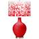 Color Plus Ovo 28 1/2" High Mosaic Shade Bright Red Table Lamp