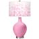 Color Plus Ovo 28 1/2" High Mosaic Shade Candy Pink Table Lamp
