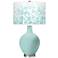 Color Plus Ovo 28 1/2" High Mosaic Shade Cay Blue Table Lamp