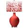 Color Plus Ovo 28 1/2" High Mosaic Shade Cherry Tomato Red Table Lamp
