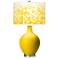 Color Plus Ovo 28 1/2" High Mosaic Shade Citrus Yellow Table Lamp