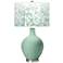 Color Plus Ovo 28 1/2" High Mosaic Shade Grayed Jade Green Table Lamp