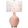 Color Plus Ovo 28 1/2" High Mosaic Shade Mellow Coral Pink Table Lamp