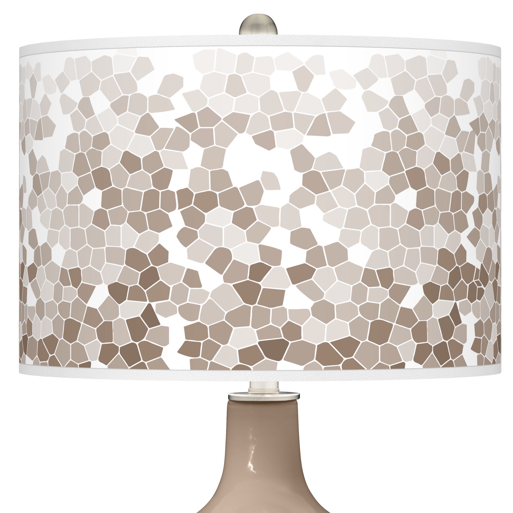 Image 2 Color Plus Ovo 28 1/2" High Mosaic Shade Mocha Brown Table Lamp more views
