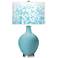 Color Plus Ovo 28 1/2" High Mosaic Shade Nautilus Blue Table Lamp